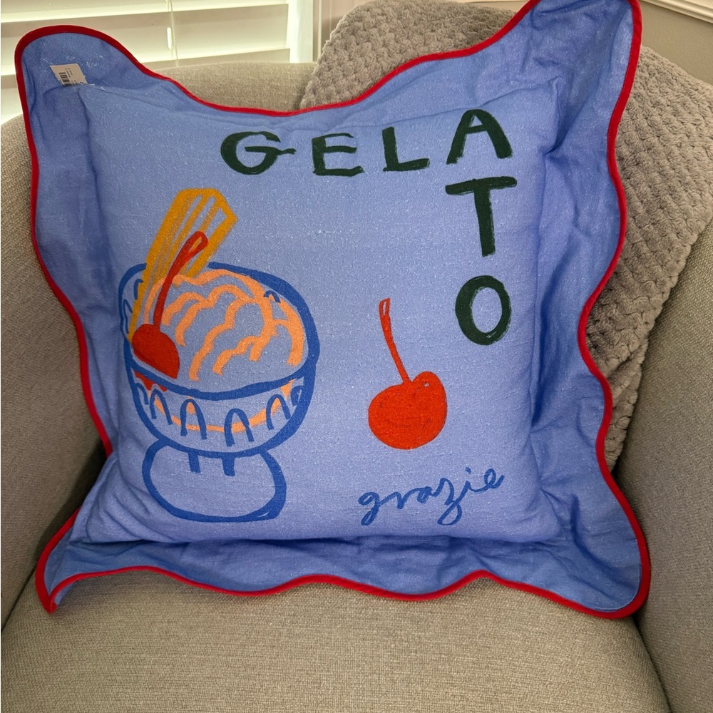 Anthropologie Gelato Decorative Pillow 21x21